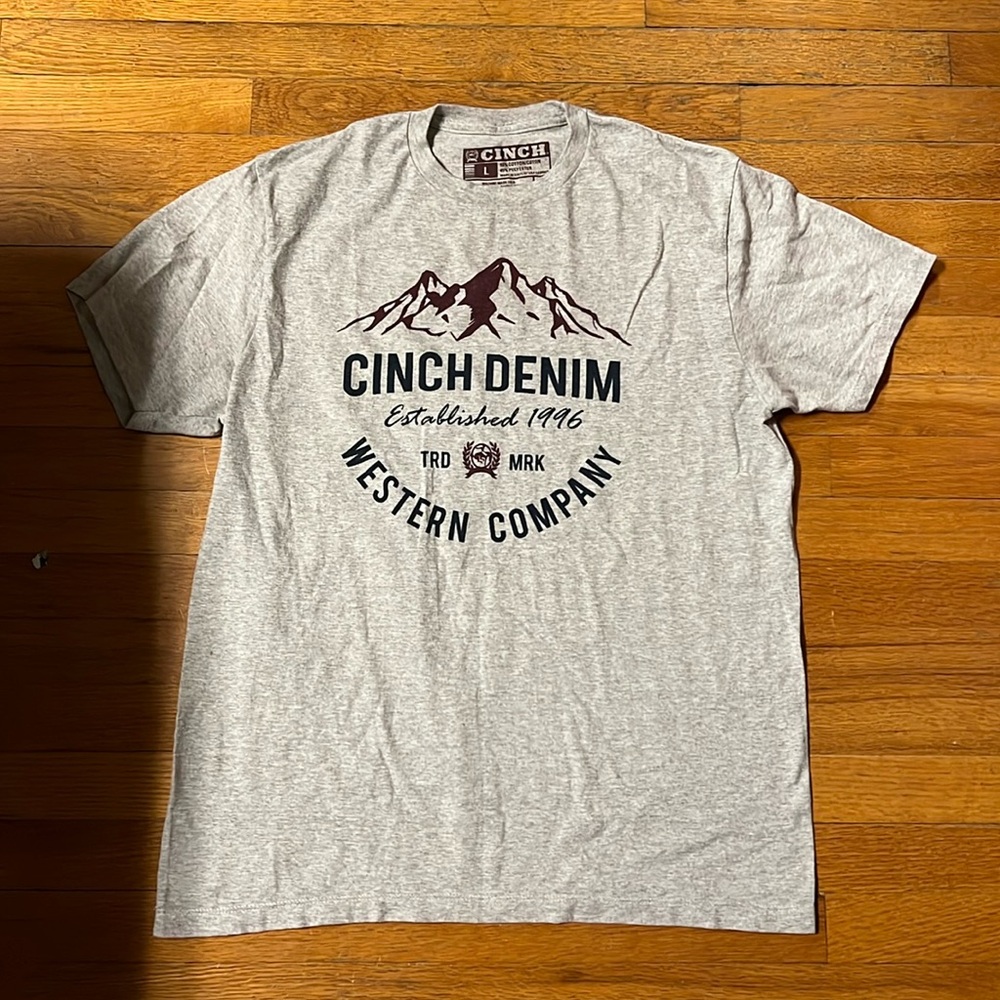 Cinch denim shirt